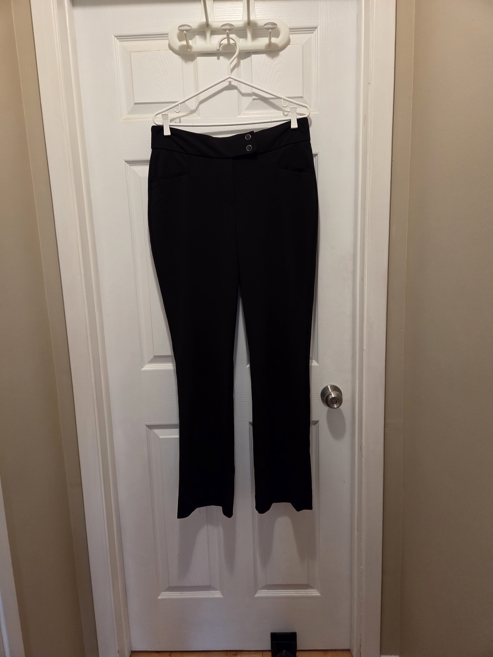 Suzy Shier Black Straight Leg Dress Pants